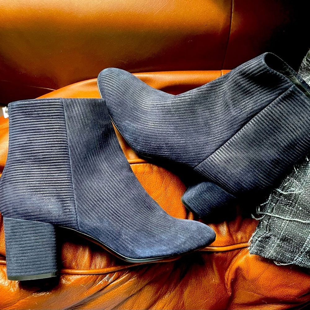Navy Blue Rag and Bone booties
